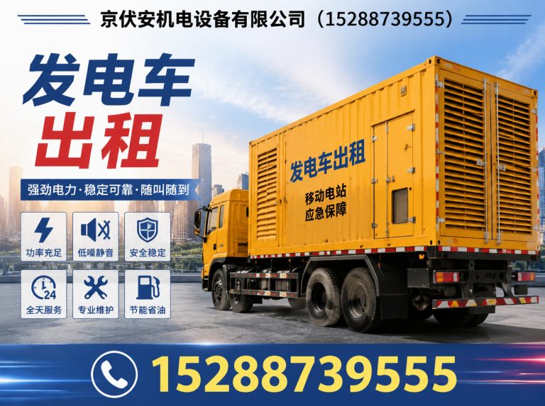 克拉玛依静音发电车租赁展示图
